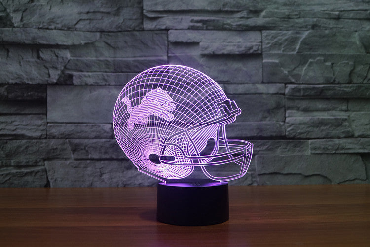 Detroit Lions NFL 3D Color Changing Light